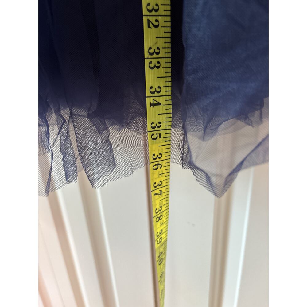 J.Crew Navy Strapless Tulle Formal Dress Size 6 - Picture 4 of 8